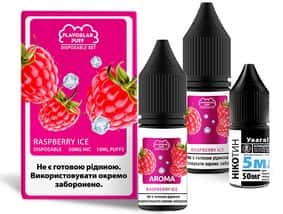 Набір Raspberry Ice (Малина Лід) 10 мл (Flavorlab Puff Salt)